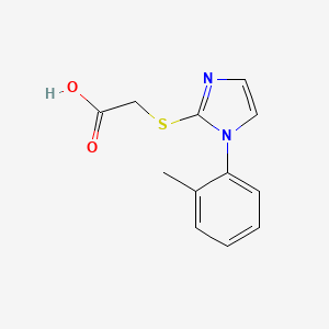 {[1-(2-methylphenyl)-1H-imidazol-2-yl]thio}acetic acid - 851468-02-5