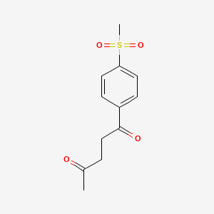1-(4-Methanesulfonylphenyl)pentane-1,4-dione - 189501-34-6
