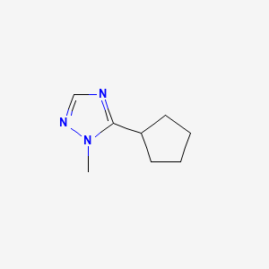 1-Methyl-5-cyclopentyl-1H-1,2,4-triazole - 