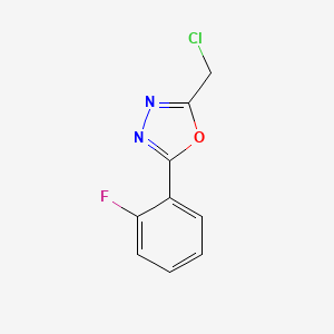 2-(Chloromethyl)-5-(2-fluorophenyl)-1,3,4-oxadiazole - 350672-17-2