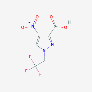 4-nitro-1-(2,2,2-trifluoroethyl)-1H-pyrazole-3-carboxylic acid - 1006433-24-4