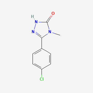 3H-1,2,4-Triazol-3-one, 2,4-dihydro-5-(4-chlorophenyl)-4-methyl- - 116114-20-6