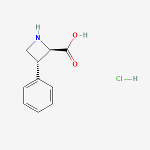 (2R,3R)-3-Phenylazetidine-2-carboxylic acid;hydrochloride - 158980-44-0