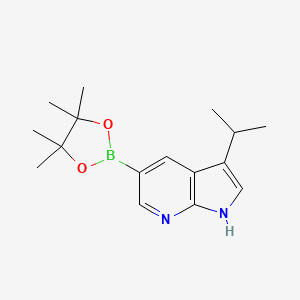 3-isopropyl-5-(4,4,5,5-tetramethyl-1,3,2-dioxaborolan-2-yl)-1H-pyrrolo[2,3-b]pyridine - 1620574-98-2