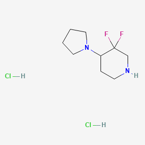 3,3-Difluoro-4-(pyrrolidin-1-yl)piperidine dihydrochloride - 1686139-27-4