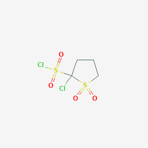 2-Chloro-1,1-dioxo-1lambda6-thiolane-2-sulfonyl chloride - 1955547-79-1