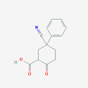 5-Cyano-2-oxo-5-phenylcyclohexanecarboxylic acid - 2102412-62-2