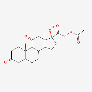 17-Hydroxy-3,11,20-trioxopregnan-21-yl acetate - 3751-02-8