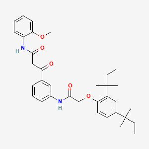 3-[m-[[(2,4-di-tert-pentylphenoxy)acetyl]amino]phenyl]-N-(o-methoxyphenyl)-3-oxopropionamide - 5355-37-3