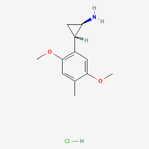 Cyclopropanamine, 2-(2,5-dimethoxy-4-methylphenyl)-, hydrochloride, trans- - 53581-71-8