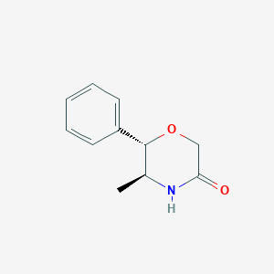 (5S,6S)-5-methyl-6-phenylmorpholin-3-one - 5493-94-7