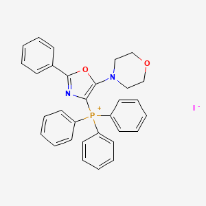 (5-Morpholino-2-phenyloxazol-4-yl)triphenylphosphonium iodide - 55630-20-1