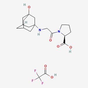 Vildagliptin Carboxy Acid Metabolite Trifluoroacetate - 565453-41-0