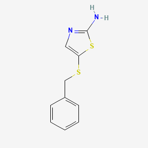 5-(Benzylsulfanyl)-1,3-thiazol-2-amine - 62557-36-2