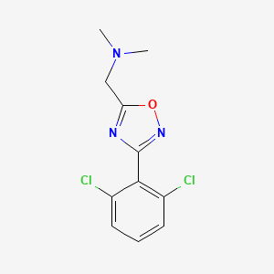 1-[3-(2,6-dichlorophenyl)-1,2,4-oxadiazol-5-yl]-N,N-dimethylmethanamine - 680216-25-5