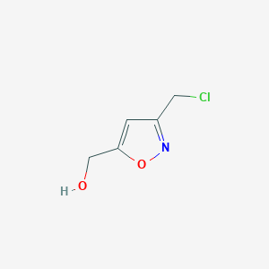 [3-(Chloromethyl)-1,2-oxazol-5-yl]methanol - 71058-61-2