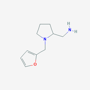 1-{1-[(Furan-2-yl)methyl]pyrrolidin-2-yl}methanamine - 725213-28-5