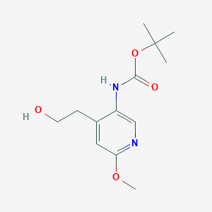 2-[5-(Boc-amino)-2-methoxy-4-pyridyl]ethanol - 727993-72-8