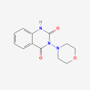 2,4(1H,3H)-Quinazolinedione, 3-(4-morpholinyl)- - 75906-64-8