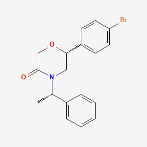 (6R)-6-(4-Bromophenyl)-4-[(1S)-1-phenylethyl]morpholin-3-one - 920801-93-0