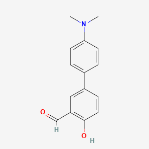 4'-Dimethylamino-4-hydroxybiphenyl-3-carbaldehyde - 936940-83-9