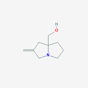 (6-methylidene-2,3,5,7-tetrahydro-1H-pyrrolizin-8-yl)methanol - 942603-57-8