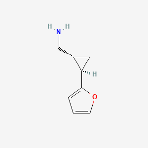 [(1R,2R)-2-(Furan-2-yl)cyclopropyl]methanamine - 1374509-46-2