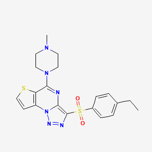 3-[(4-Ethylphenyl)sulfonyl]-5-(4-methylpiperazin-1-yl)thieno[2,3-e][1,2,3]triazolo[1,5-a]pyrimidine - 887221-24-1