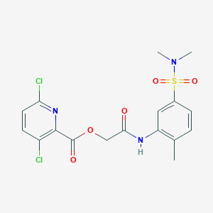[2-[5-(Dimethylsulfamoyl)-2-methylanilino]-2-oxoethyl] 3,6-dichloropyridine-2-carboxylate - 1090854-28-6