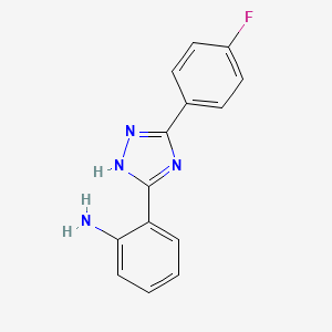 2-[5-(4-fluorophenyl)-4H-1,2,4-triazol-3-yl]aniline - 104615-61-4