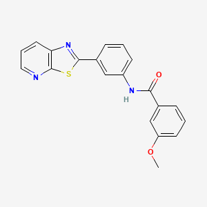 3-methoxy-N-(3-(thiazolo[5,4-b]pyridin-2-yl)phenyl)benzamide - 