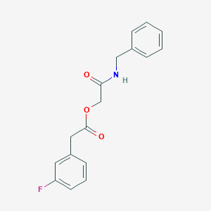 [2-(Benzylamino)-2-oxoethyl] 2-(3-fluorophenyl)acetate - 1794938-42-3