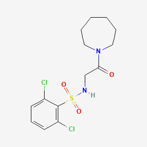 N-[2-(1-azepanyl)-2-oxoethyl]-2,6-dichlorobenzenesulfonamide - 690647-29-1