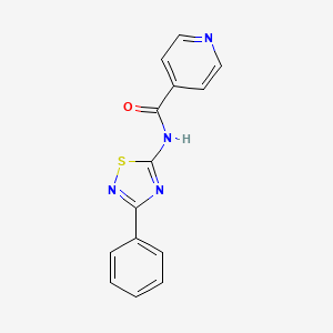 N-(3-phenyl-1,2,4-thiadiazol-5-yl)pyridine-4-carboxamide - 690645-63-7
