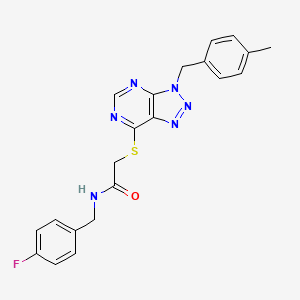 N-(4-fluorobenzyl)-2-((3-(4-methylbenzyl)-3H-[1,2,3]triazolo[4,5-d]pyrimidin-7-yl)thio)acetamide - 941905-94-8