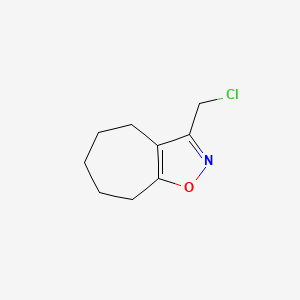 3-(chloromethyl)-5,6,7,8-tetrahydro-4H-cyclohepta[d][1,2]oxazole - 1506281-27-1