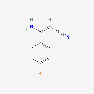 (2E)-3-amino-3-(4-bromophenyl)prop-2-enenitrile - 748807-82-1