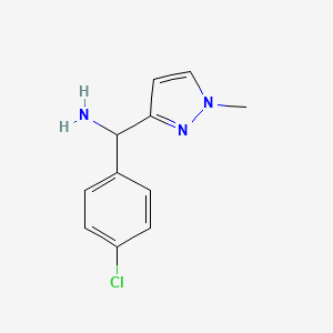 (4-chlorophenyl)(1-methyl-1H-pyrazol-3-yl)methanamine - 1432680-19-7