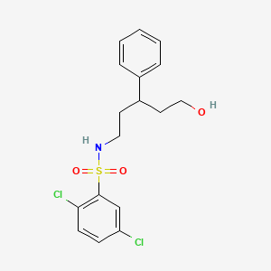 2,5-dichloro-N-(5-hydroxy-3-phenylpentyl)benzenesulfonamide - 1788531-00-9