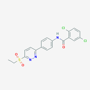 2,5-dichloro-N-(4-(6-(ethylsulfonyl)pyridazin-3-yl)phenyl)benzamide - 921544-91-4