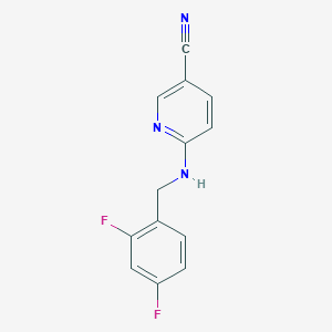 6-[(2,4-Difluorophenyl)methylamino]pyridine-3-carbonitrile - 1275036-85-5