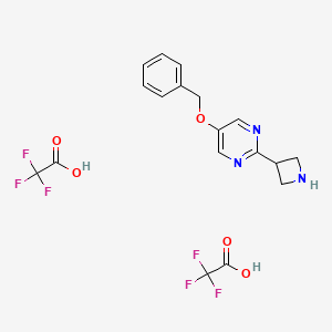 2-(Azetidin-3-yl)-5-(benzyloxy)pyrimidine bis(trifluoroacetic acid) - 2225146-07-4