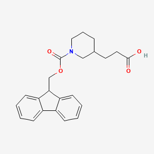 3-{1-[(9H-fluoren-9-ylmethoxy)carbonyl]piperidin-3-yl}propanoic acid - 1339680-62-4