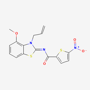 (Z)-N-(3-allyl-4-methoxybenzo[d]thiazol-2(3H)-ylidene)-5-nitrothiophene-2-carboxamide - 868376-23-2