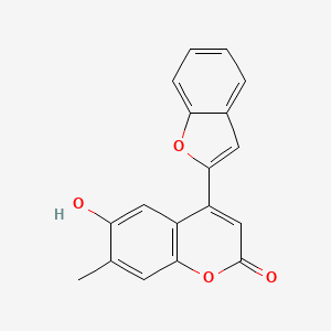 4-(1-benzofuran-2-yl)-6-hydroxy-7-methyl-2H-chromen-2-one - 890633-67-7