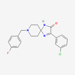 3-(3-CHLOROPHENYL)-8-[(4-FLUOROPHENYL)METHYL]-1,4,8-TRIAZASPIRO[4.5]DEC-3-EN-2-ONE - 1185155-98-9