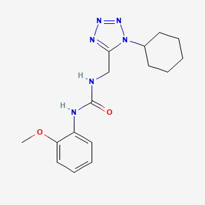 1-((1-cyclohexyl-1H-tetrazol-5-yl)methyl)-3-(2-methoxyphenyl)urea - 921151-02-2