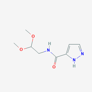 N-(2,2-dimethoxyethyl)-1H-pyrazole-5-carboxamide - 1342622-98-3