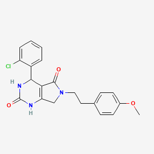4-(2-chlorophenyl)-6-(4-methoxyphenethyl)-3,4,6,7-tetrahydro-1H-pyrrolo[3,4-d]pyrimidine-2,5-dione - 946372-88-9