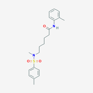 6-(N,4-dimethylphenylsulfonamido)-N-(o-tolyl)hexanamide - 1021047-27-7